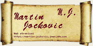 Martin Jocković vizit kartica